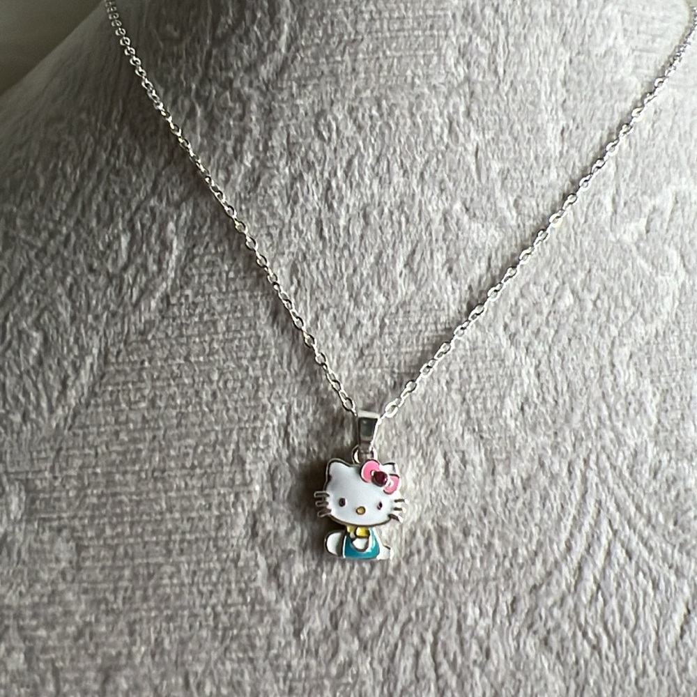 Dainty Pink Hello Kitty Necklace